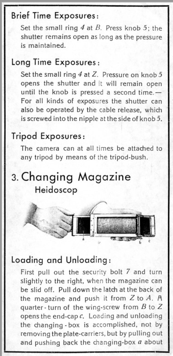 Página 4 del Manual de la Rollei Heidoscop